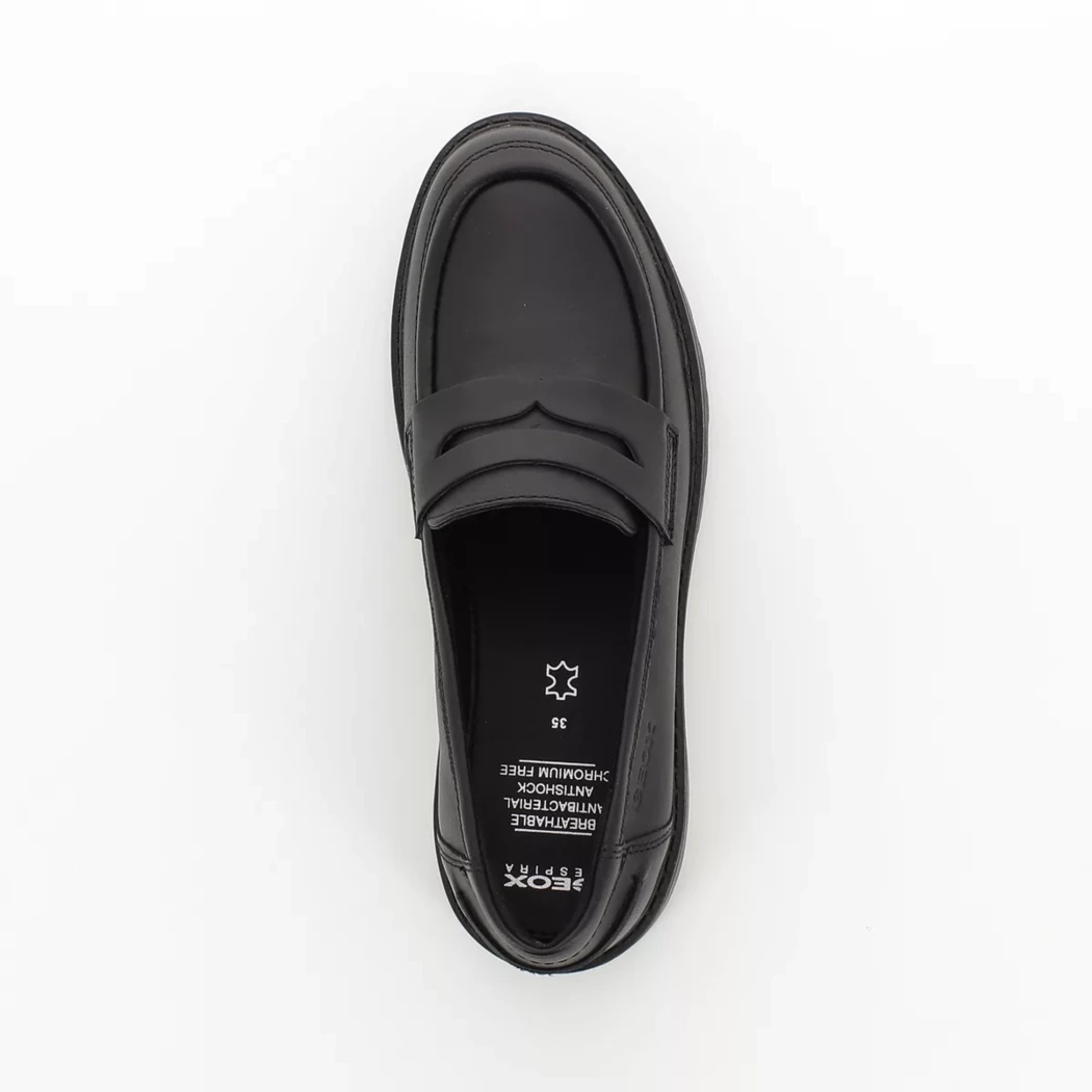 Image (6) de la chaussures Geox - Mocassins Noir en Cuir synthétique