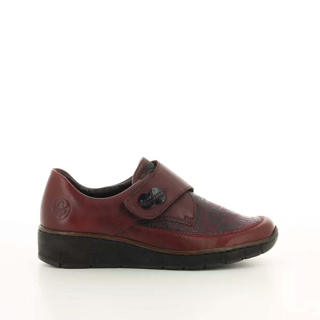 Image (2) de la chaussures Rieker - Chaussures à velcro Bordeaux en Multi-Matières