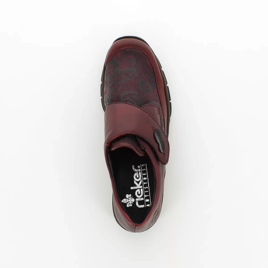 Image (6) de la chaussures Rieker - Chaussures à velcro Bordeaux en Multi-Matières