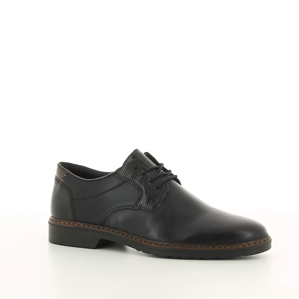 Image (1) de la chaussures Rieker - Chaussures à lacets Noir en Cuir