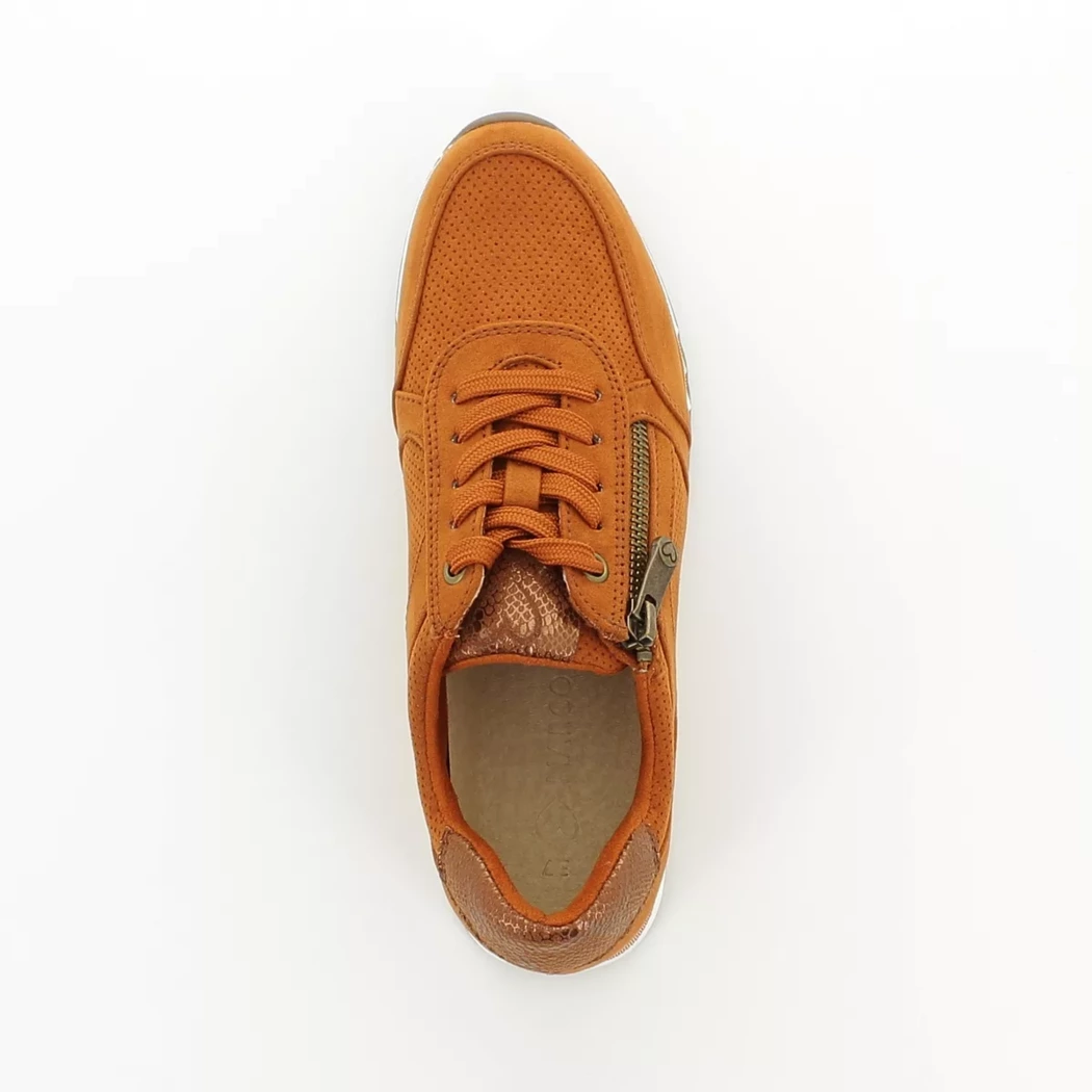 Image (6) de la chaussures Marco Tozzi - Baskets Orange en Cuir synthétique