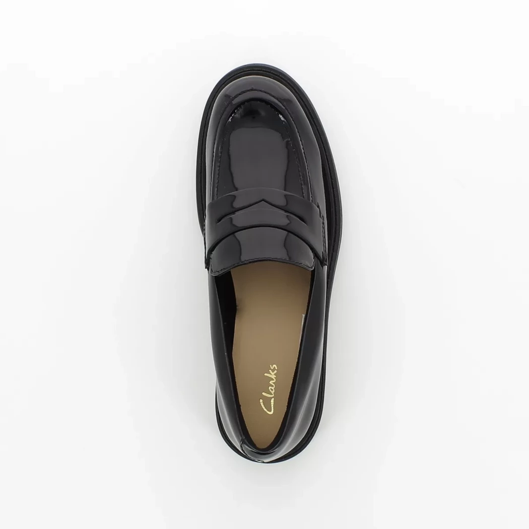 Image (6) de la chaussures Clarks - Mocassins Noir en Cuir vernis