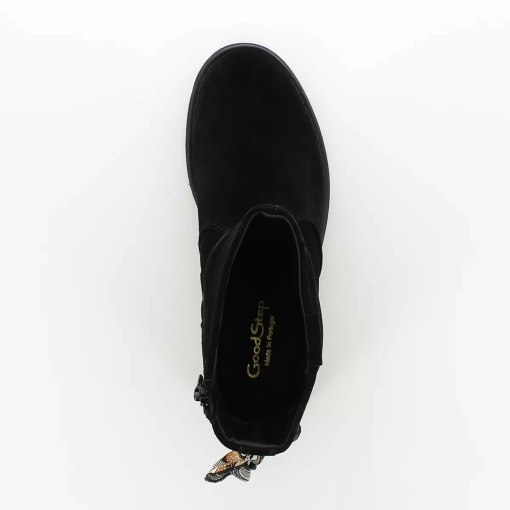 Image (6) de la chaussures Goodstep - Boots Noir en Cuir nubuck