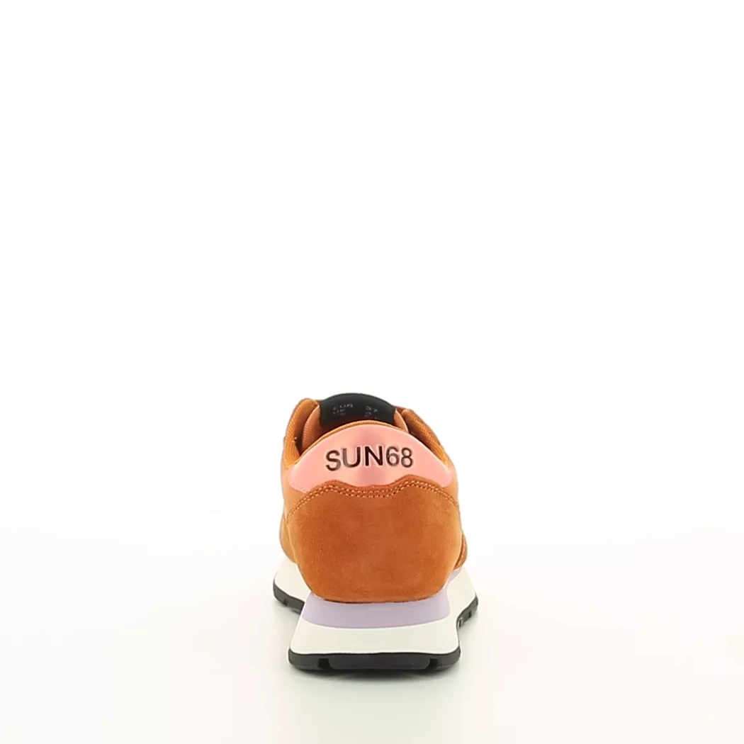 Image (3) de la chaussures Sun68 - Baskets Orange en Cuir nubuck