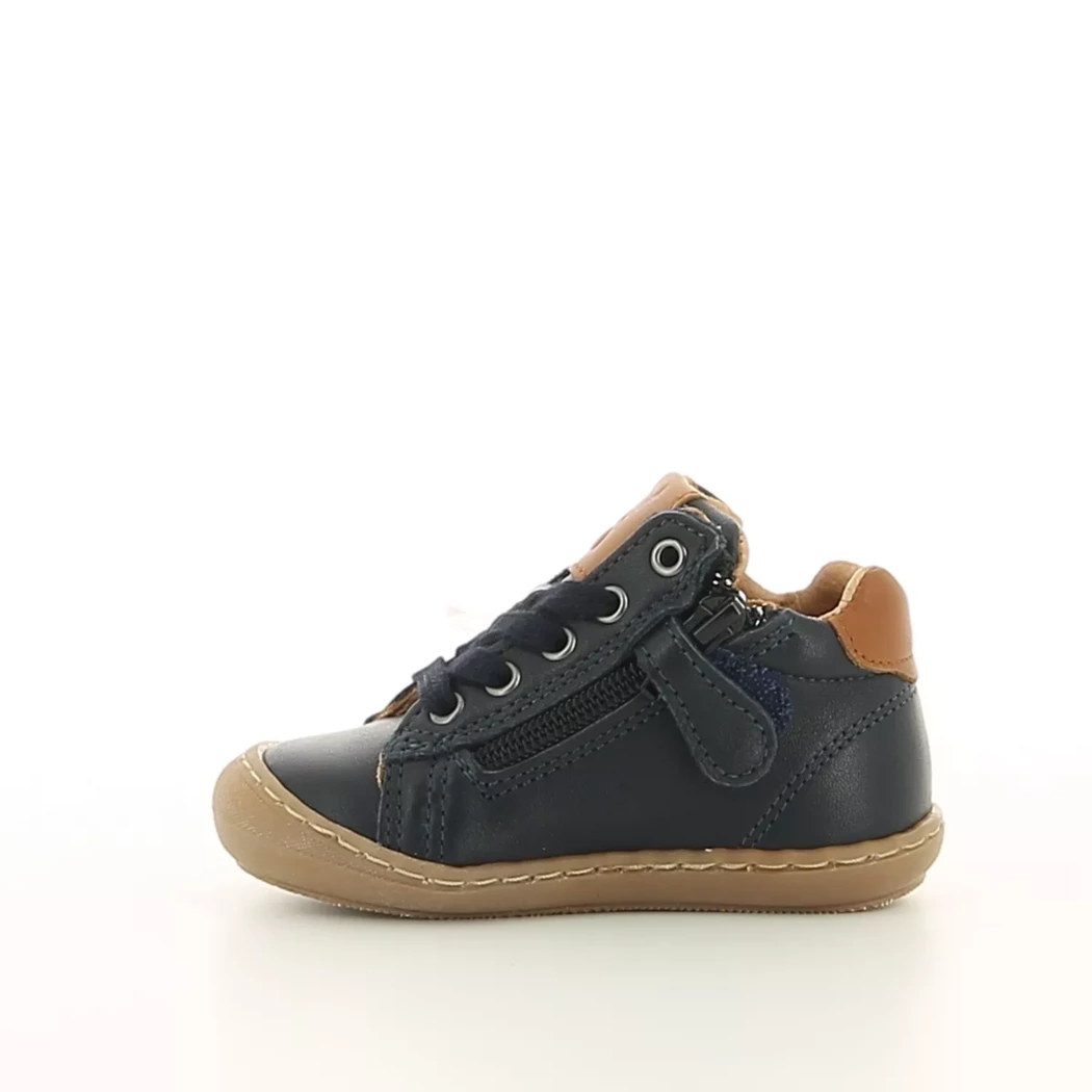 Image (4) de la chaussures Norvik - Bottines Bleu en Cuir