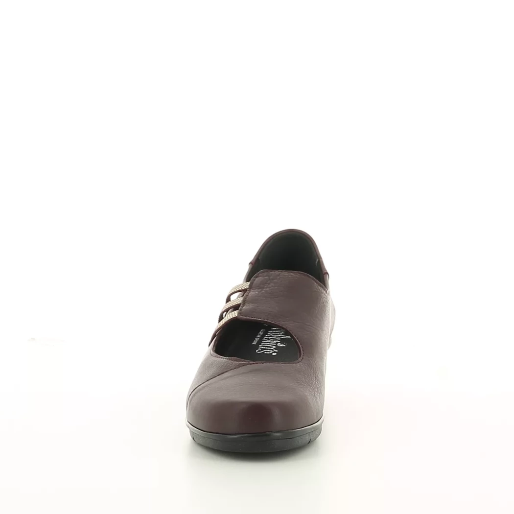 Image (5) de la chaussures Valeria's - Escarpins Bordeaux en Cuir