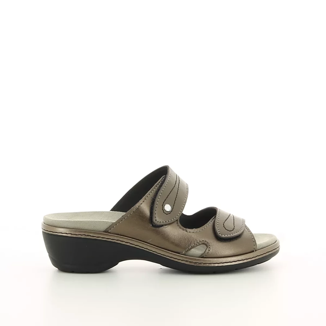 Image (2) de la chaussures Sens - Mules et Sabots Or / Bronze / Platine en Cuir