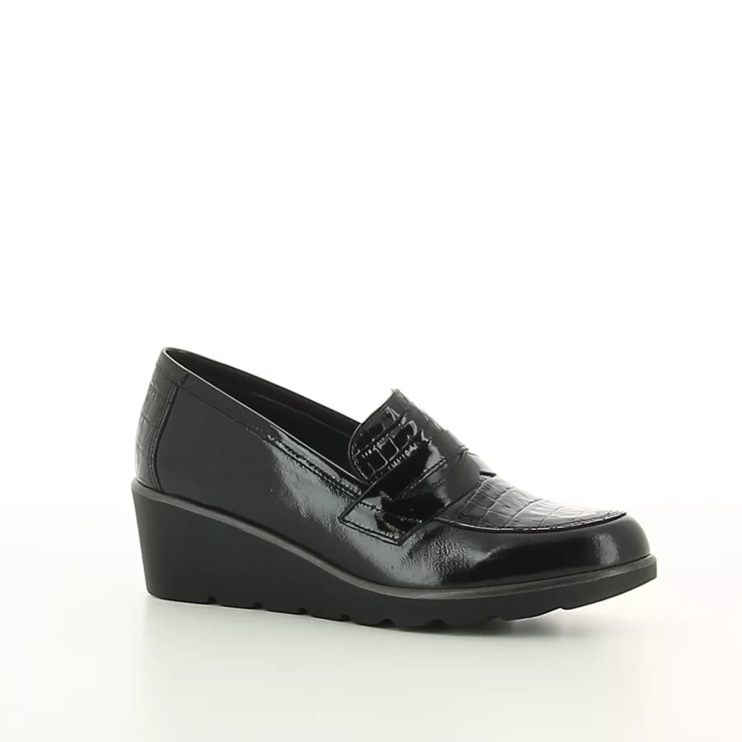 Image (1) de la chaussures Quala - Mocassins Noir en Cuir vernis