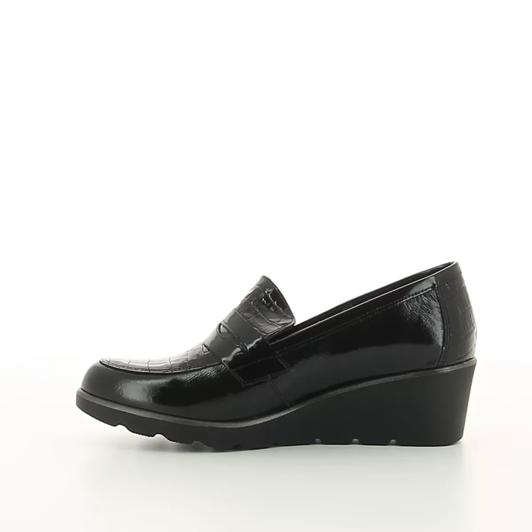 Image (4) de la chaussures Quala - Mocassins Noir en Cuir vernis