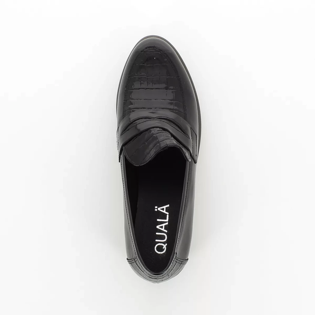 Image (6) de la chaussures Quala - Mocassins Noir en Cuir vernis