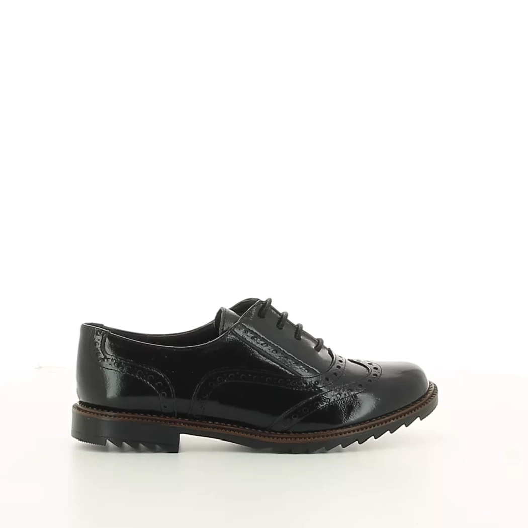 Image (2) de la chaussures Quala - Chaussures à lacets Noir en Cuir vernis
