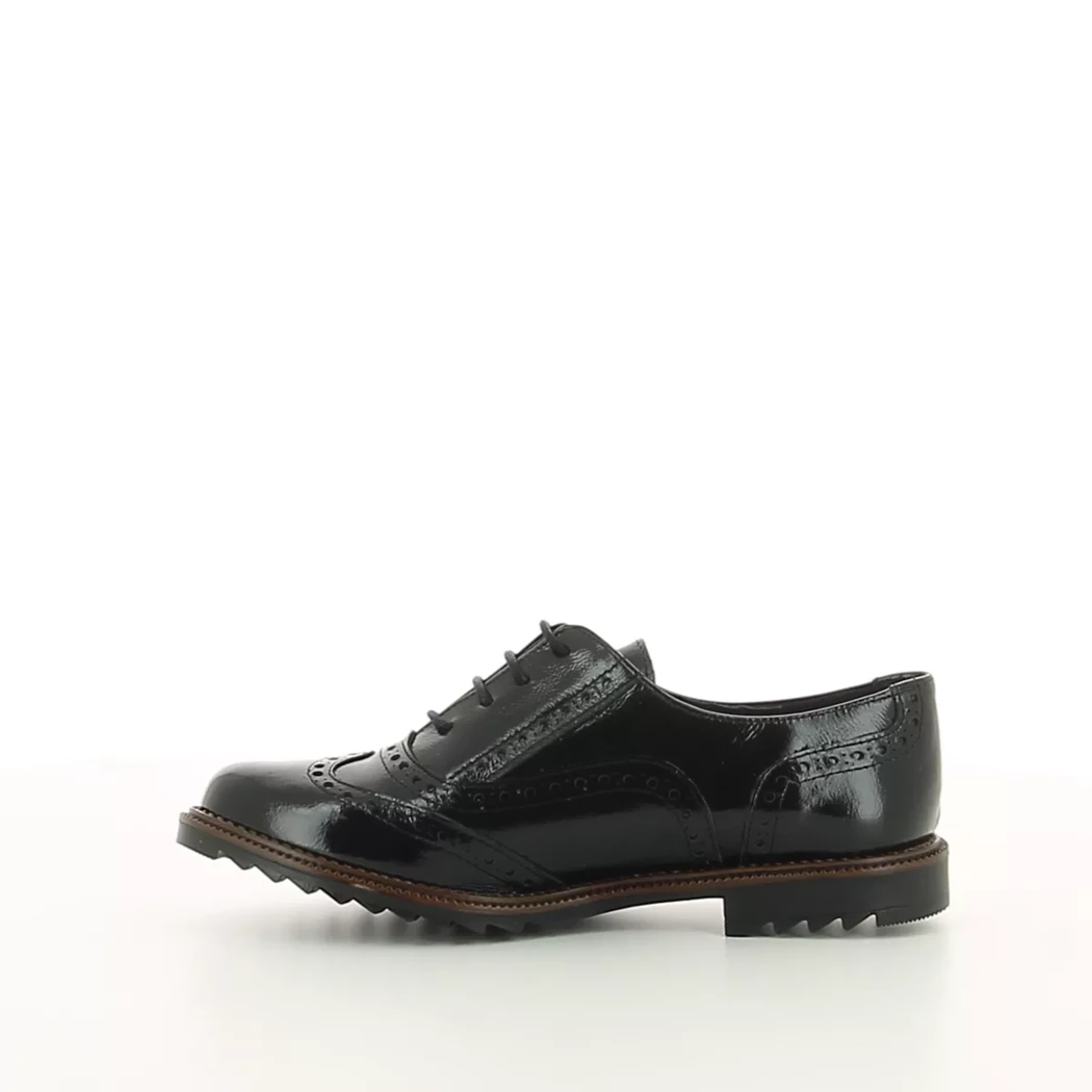 Image (4) de la chaussures Quala - Chaussures à lacets Noir en Cuir vernis