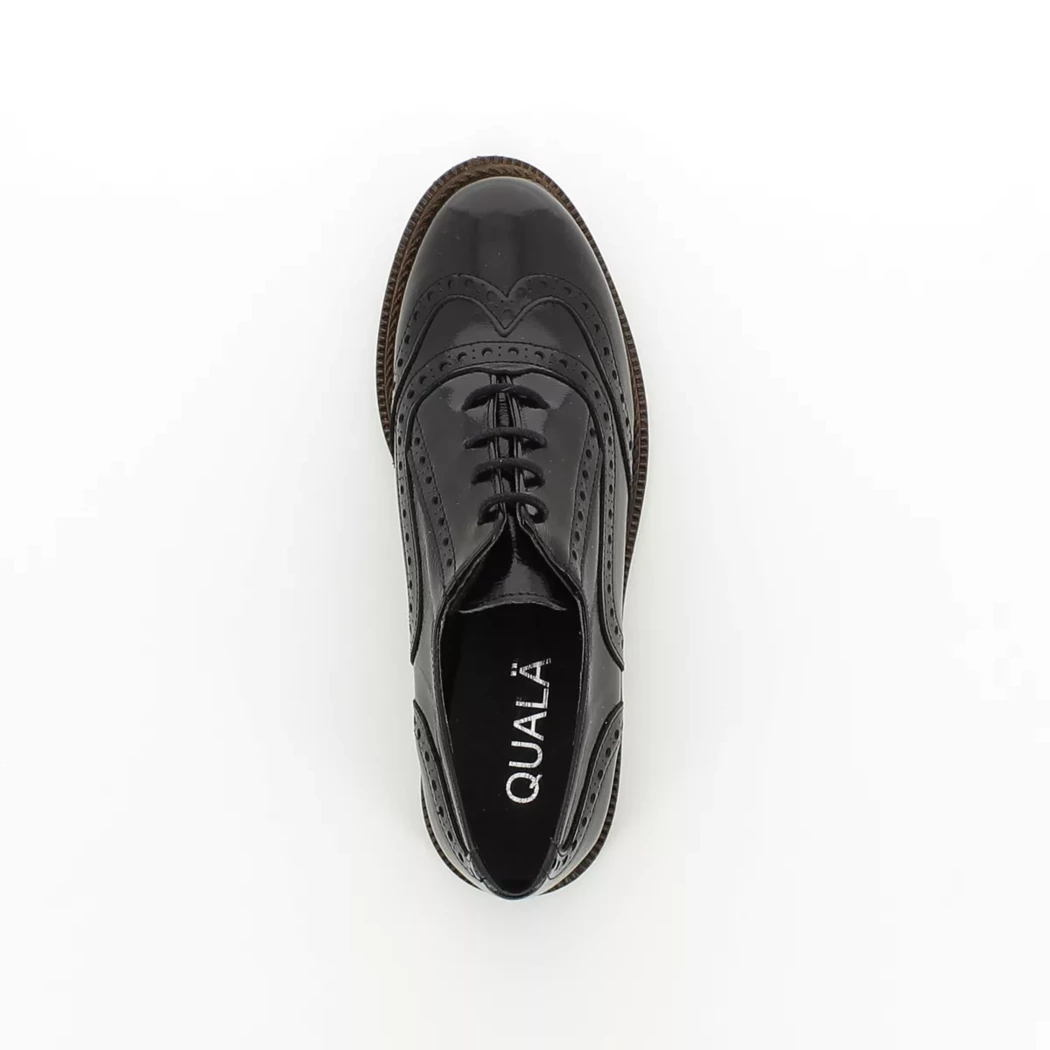 Image (6) de la chaussures Quala - Chaussures à lacets Noir en Cuir vernis