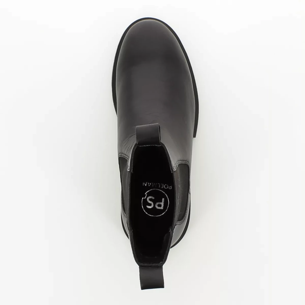 Image (6) de la chaussures Poelman - Boots Noir en Cuir
