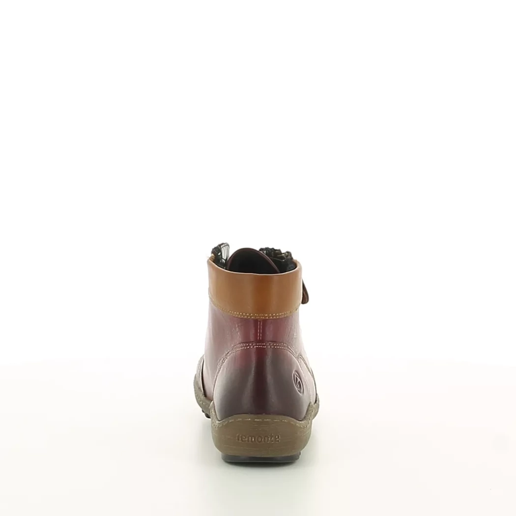 Image (3) de la chaussures Remonte - Bottines Bordeaux en Cuir