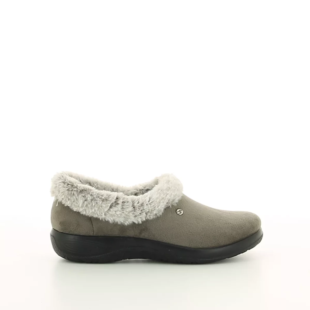 Image (2) de la chaussures Fly Flot - Pantoufles et Chaussons Taupe en Textile