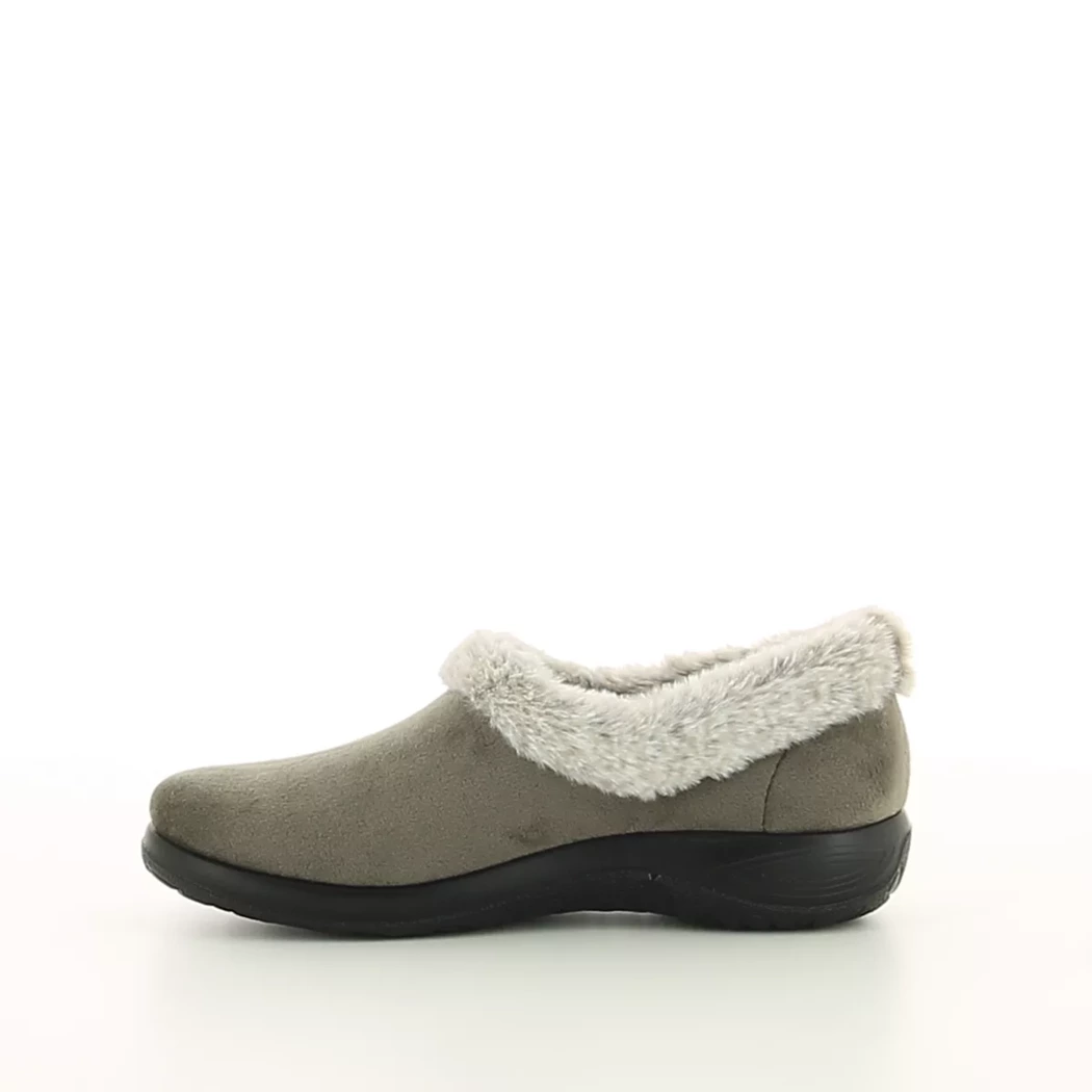 Image (4) de la chaussures Fly Flot - Pantoufles et Chaussons Taupe en Textile