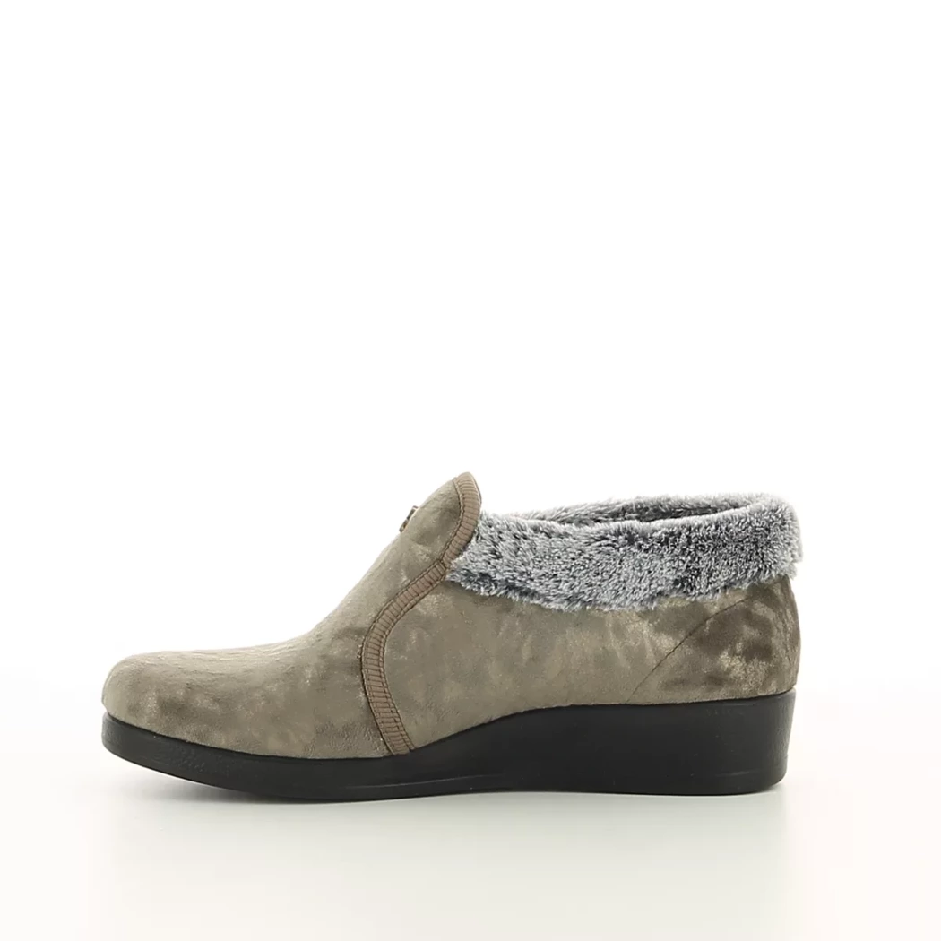 Image (4) de la chaussures Fly Flot - Pantoufles et Chaussons Taupe en Textile
