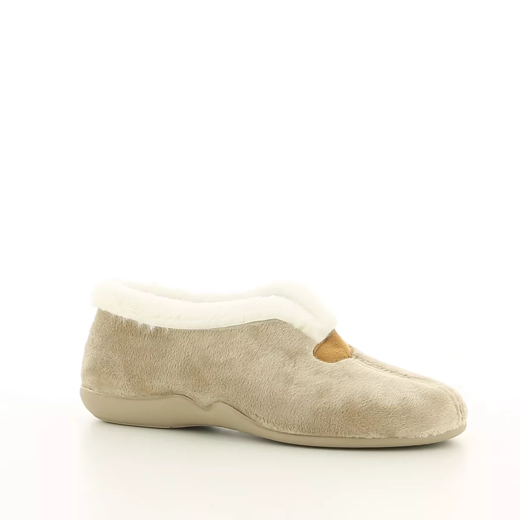 Image (1) de la chaussures Comfort Plus - Pantoufles et Chaussons Beige en Textile