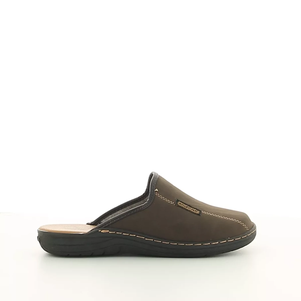 Image (2) de la chaussures Arizona - Pantoufles et Chaussons Marron en Cuir nubuck
