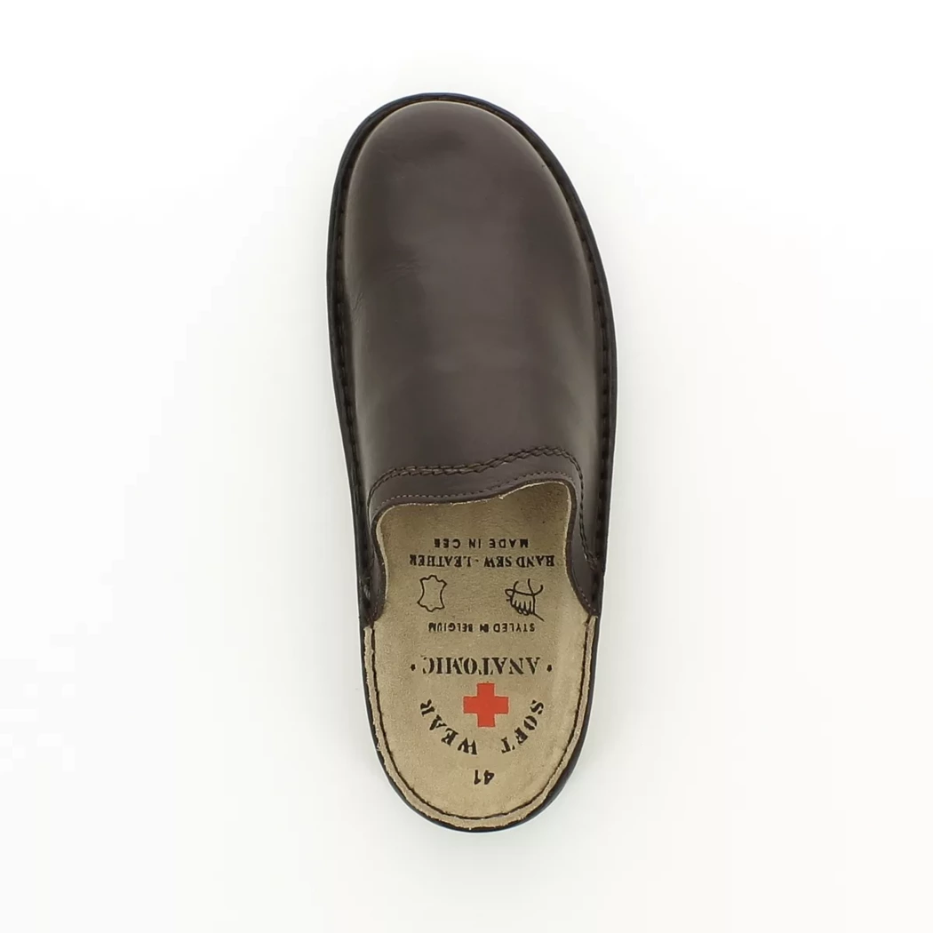 Image (6) de la chaussures Soft Wear Anatomic - Pantoufles et Chaussons Marron en Cuir