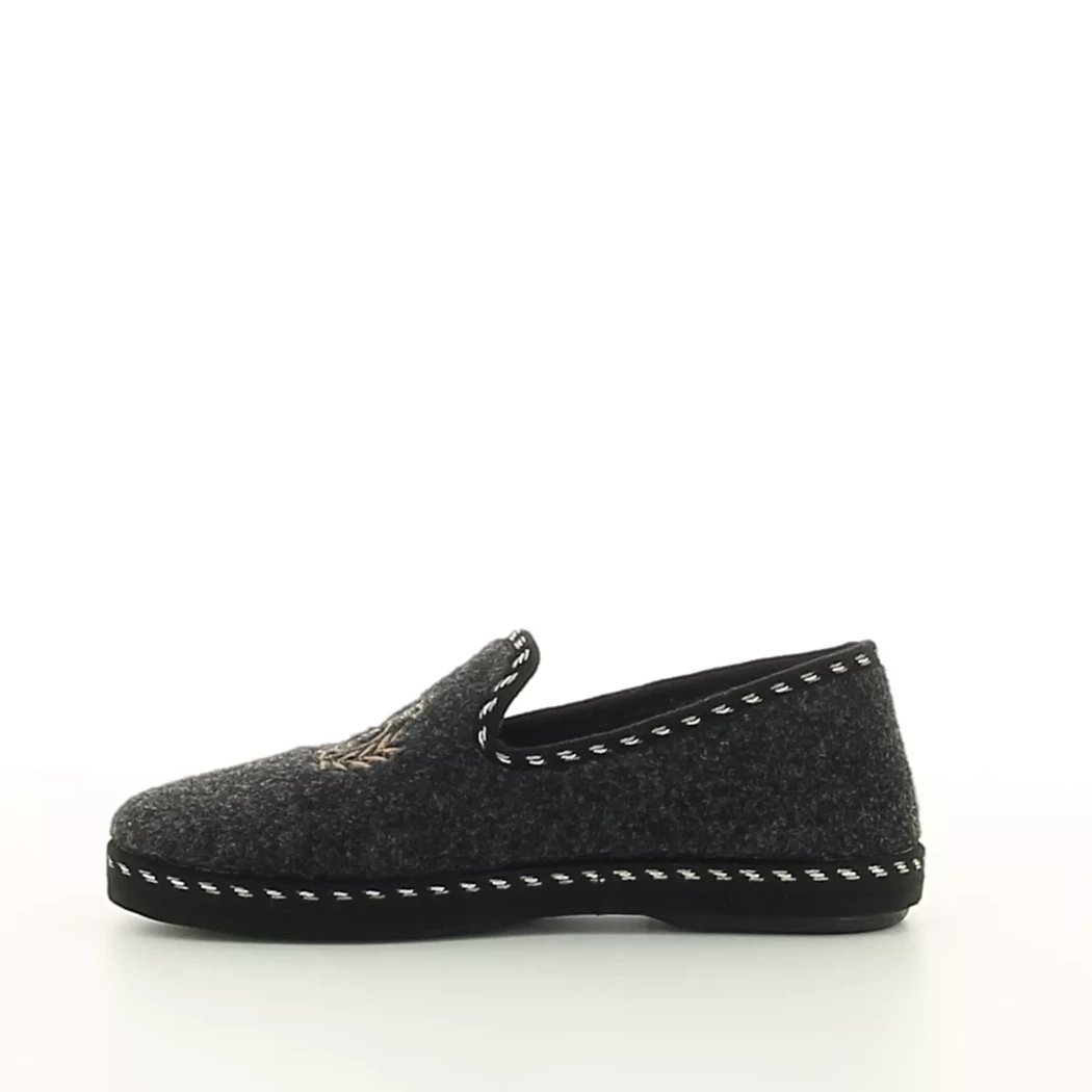 Image (4) de la chaussures La Maison de l'Espadrille - Pantoufles et Chaussons Noir en Textile