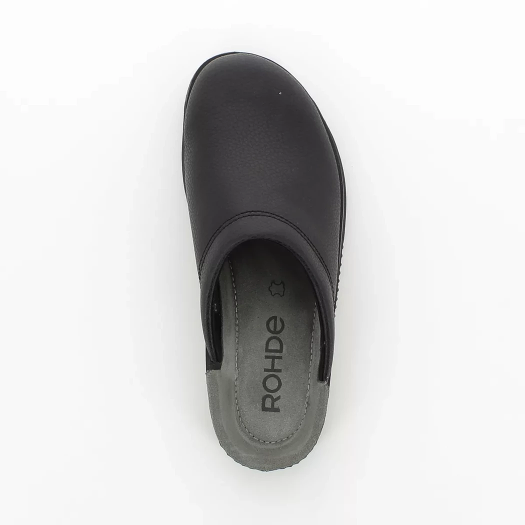 Image (6) de la chaussures Rohde - Pantoufles et Chaussons Noir en Cuir
