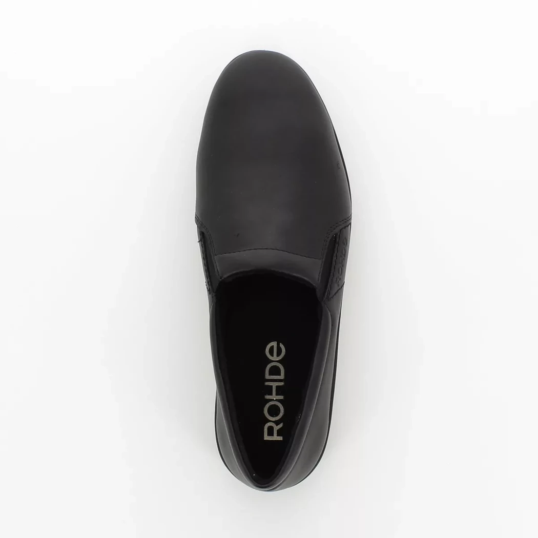 Image (6) de la chaussures Rohde - Pantoufles et Chaussons Noir en Cuir