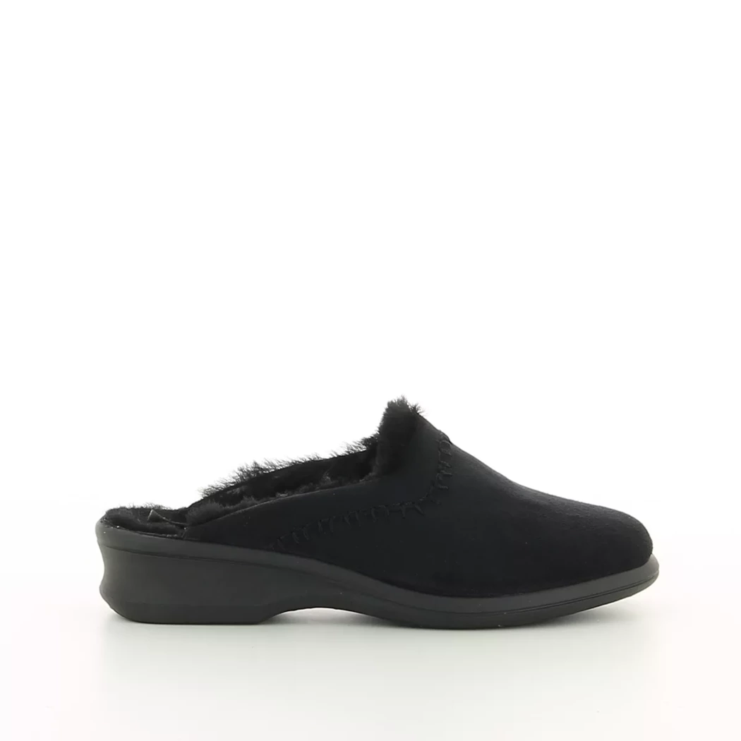 Image (2) de la chaussures Rohde - Pantoufles et Chaussons Noir en Textile