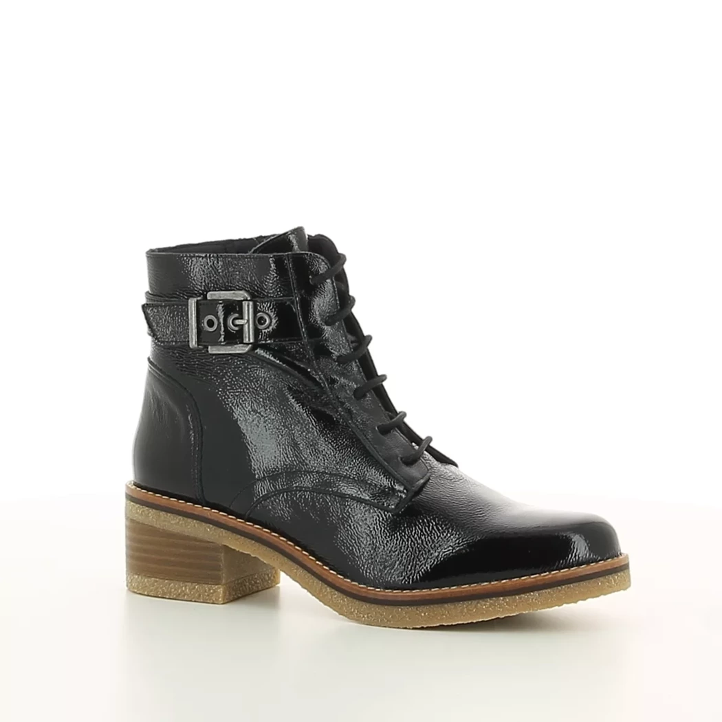 Image (1) de la chaussures Dorking - Bottines Noir en Cuir vernis
