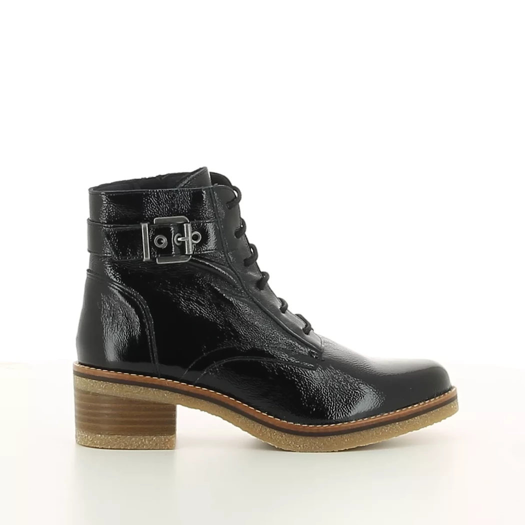 Image (2) de la chaussures Dorking - Bottines Noir en Cuir vernis