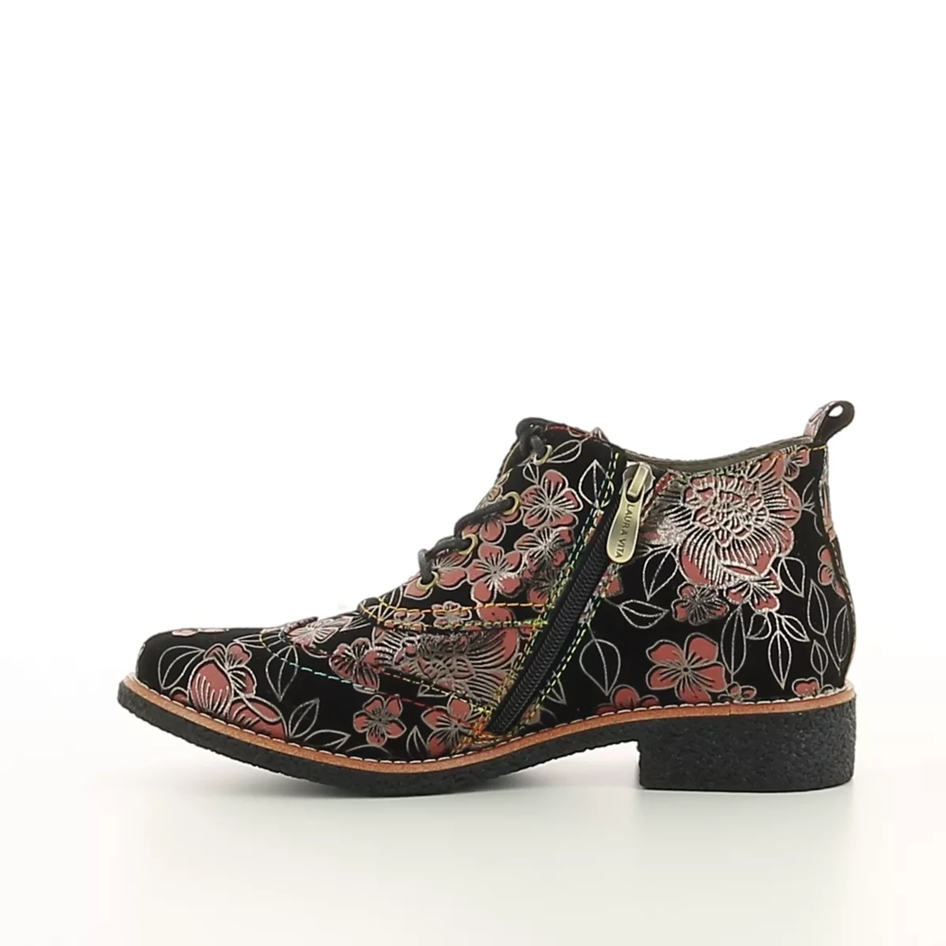 Image (4) de la chaussures Laura Vita - Chaussures à lacets Noir en Cuir nubuck