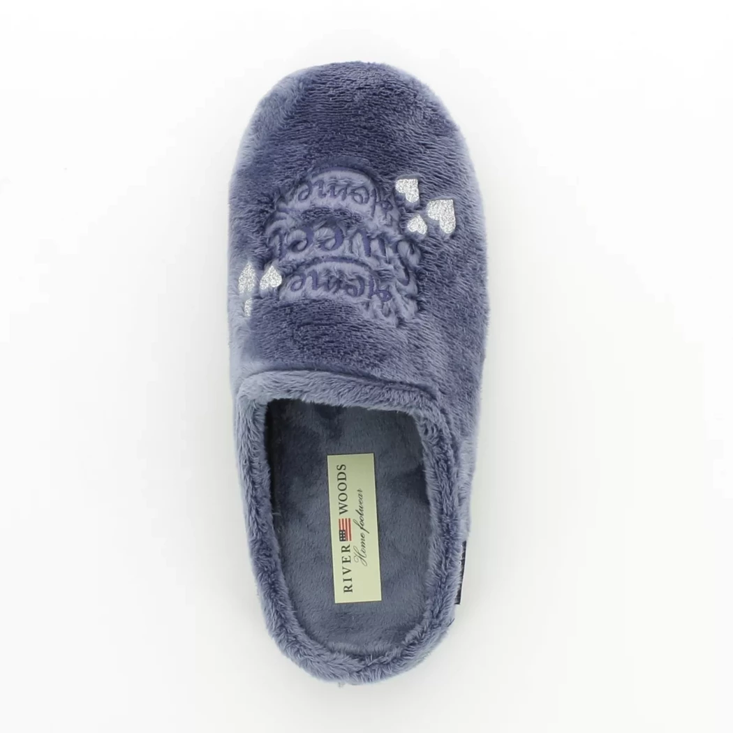 Image (6) de la chaussures Riverwoods - Pantoufles et Chaussons Bleu en Textile