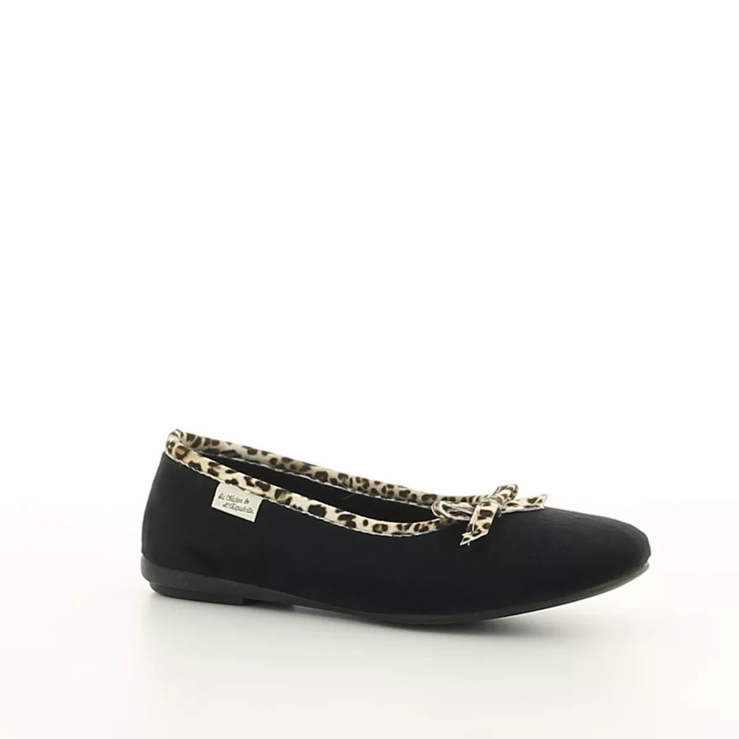Image (1) de la chaussures La Maison de l'Espadrille - Pantoufles et Chaussons Noir en Textile
