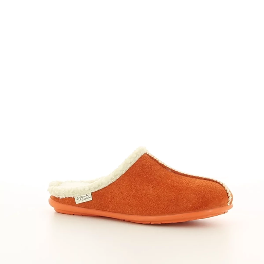 Image (1) de la chaussures La Maison de l'Espadrille - Pantoufles et Chaussons Orange en Textile