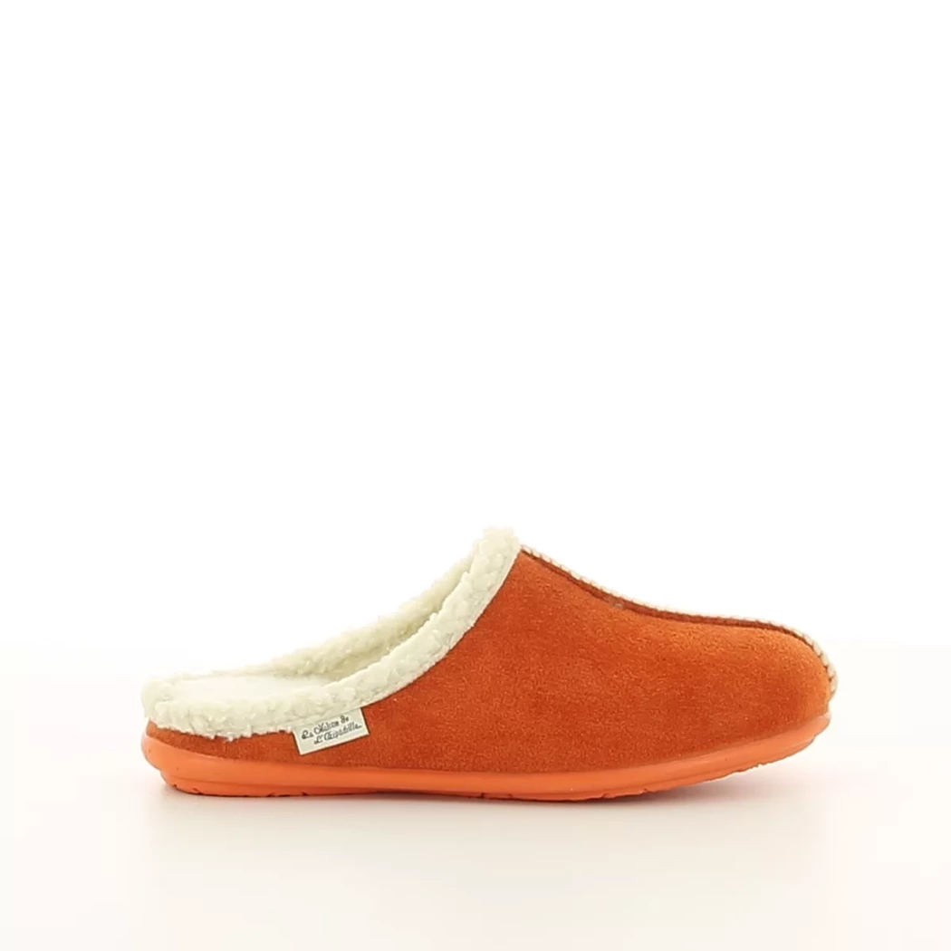 Image (2) de la chaussures La Maison de l'Espadrille - Pantoufles et Chaussons Orange en Textile