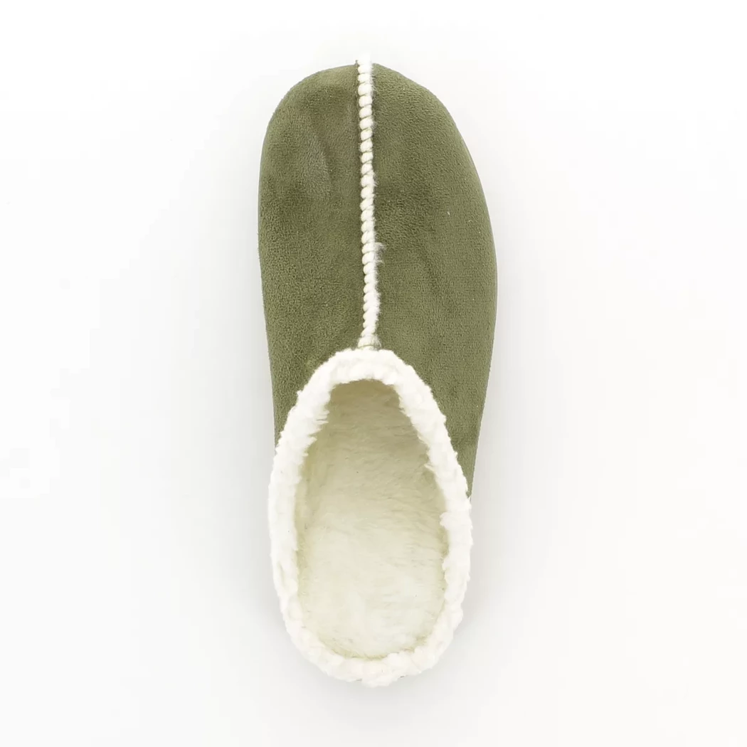 Image (6) de la chaussures La Maison de l'Espadrille - Pantoufles et Chaussons Vert en Textile