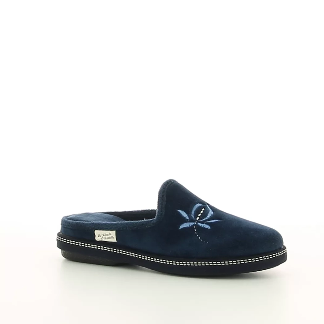 Image (1) de la chaussures La Maison de l'Espadrille - Pantoufles et Chaussons Bleu en Textile