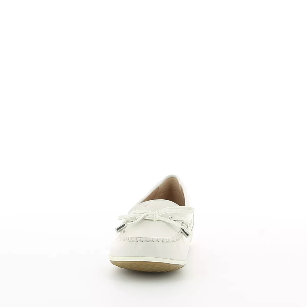 Image (5) de la chaussures Geox - Mocassins Blanc en Cuir