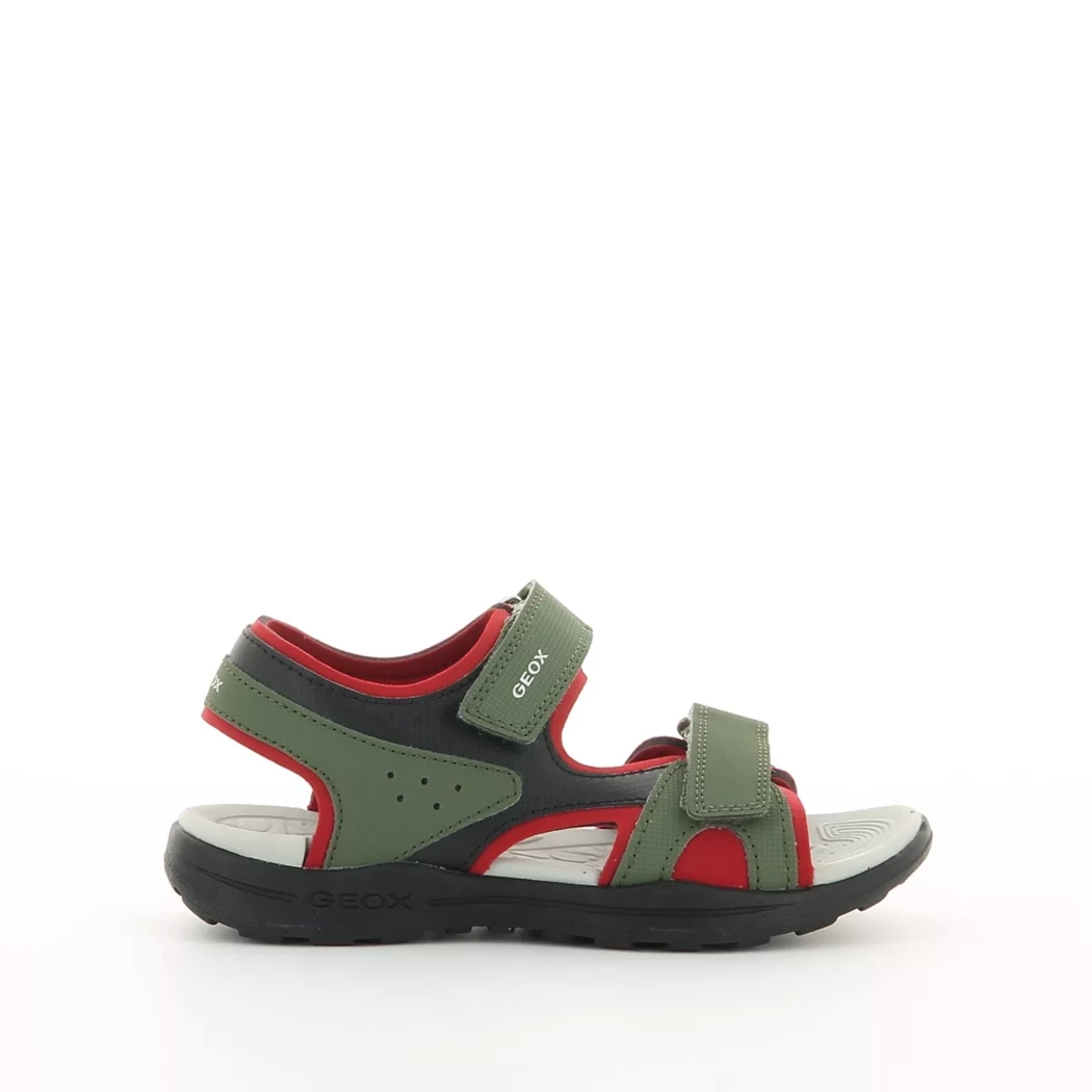 Image (2) de la chaussures Geox - Sandales et Nu-Pieds Vert en Cuir synthétique