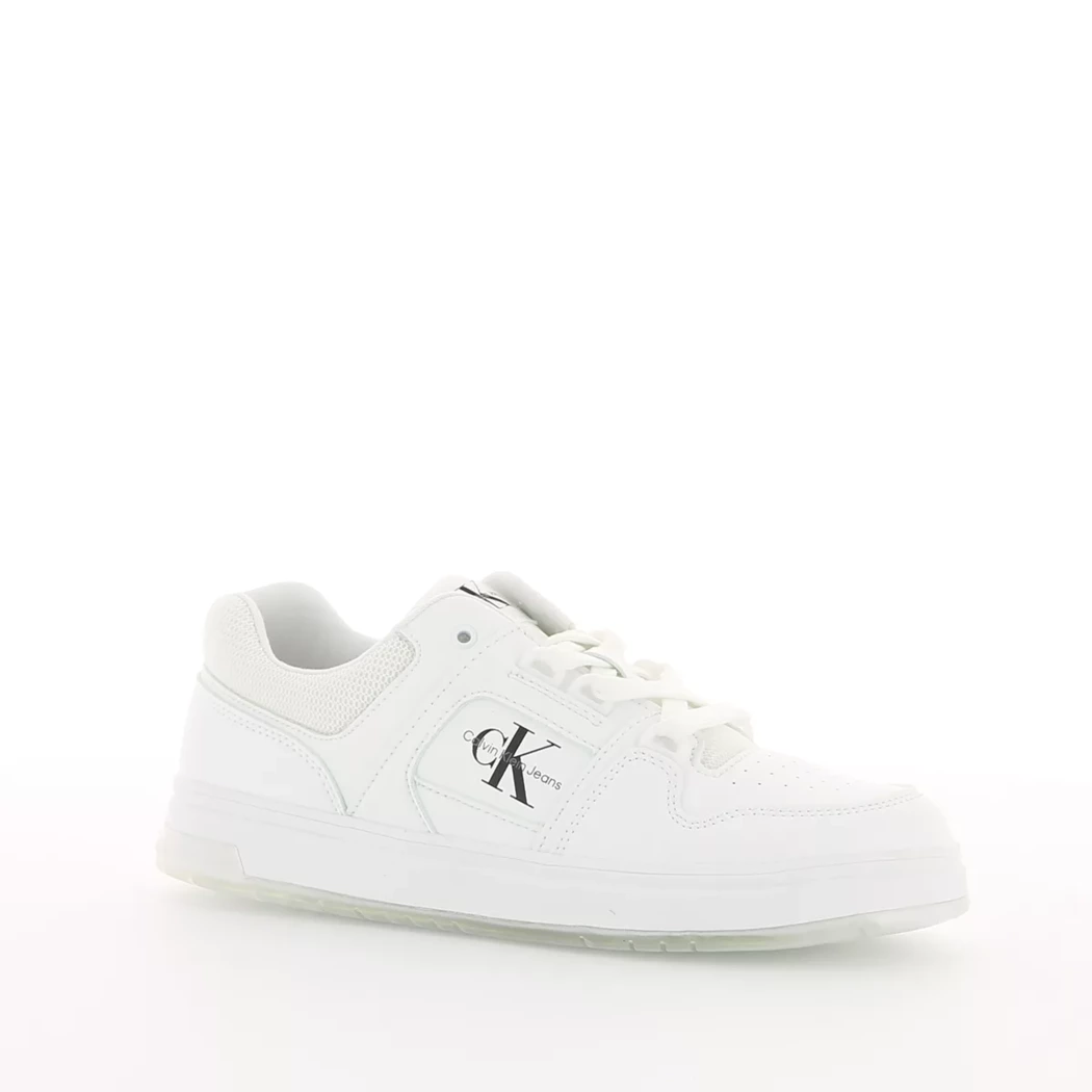 Image (1) de la chaussures Calvin Klein - Baskets Blanc en Cuir synthétique