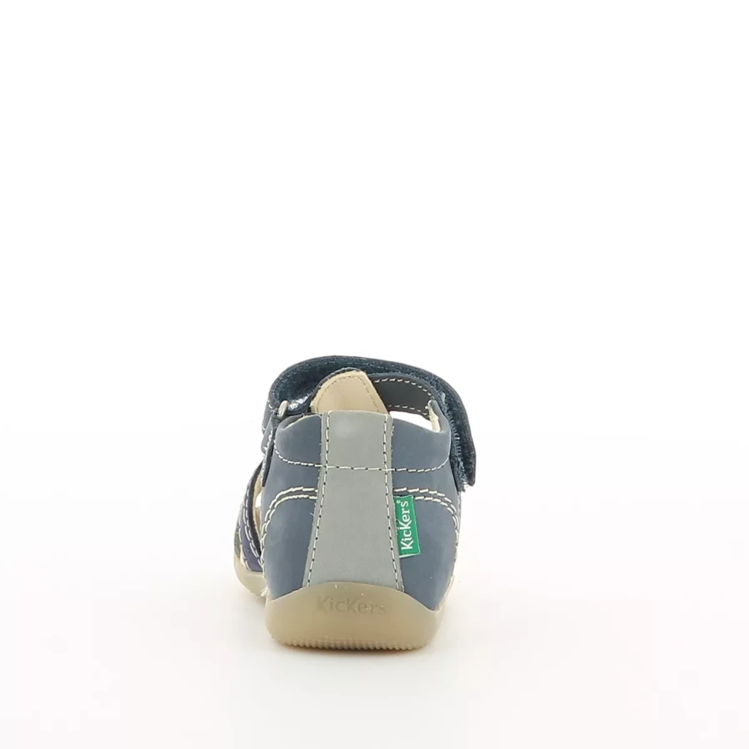Image (3) de la chaussures Kickers - Sandales et Nu-Pieds Bleu en Cuir nubuck