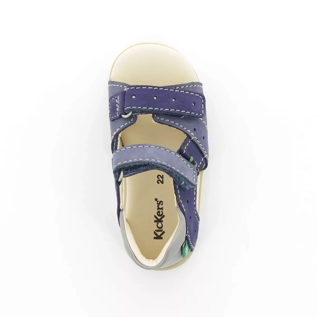 Image (6) de la chaussures Kickers - Sandales et Nu-Pieds Bleu en Cuir nubuck