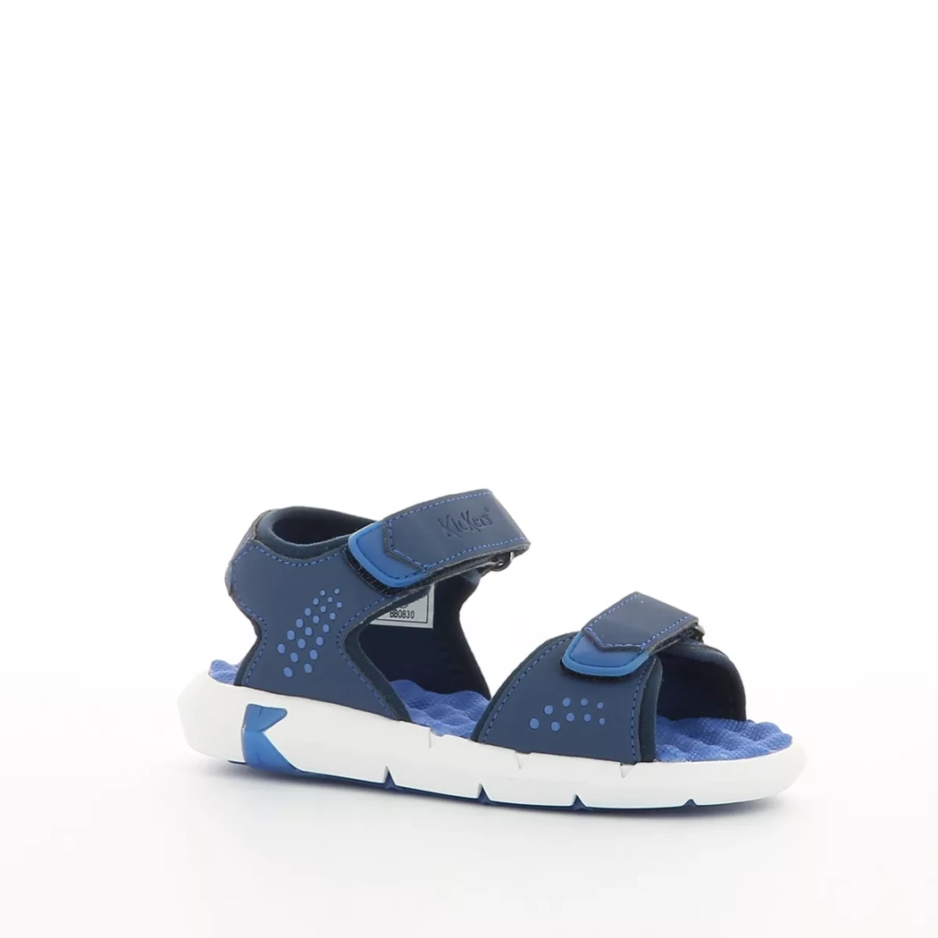 Image (1) de la chaussures Kickers - Sandales et Nu-Pieds Bleu en Cuir synthétique