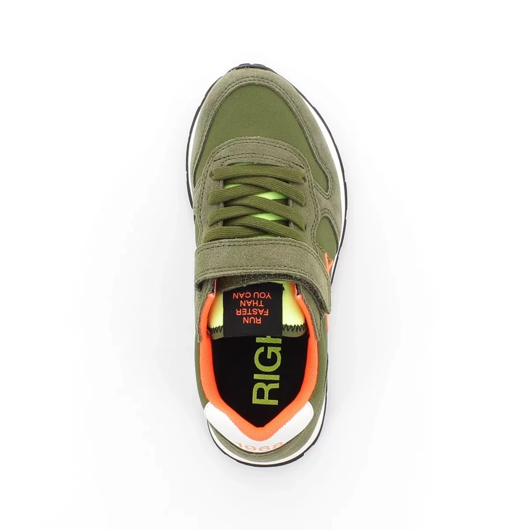 Image (6) de la chaussures Sun68 - Baskets Vert en Cuir nubuck