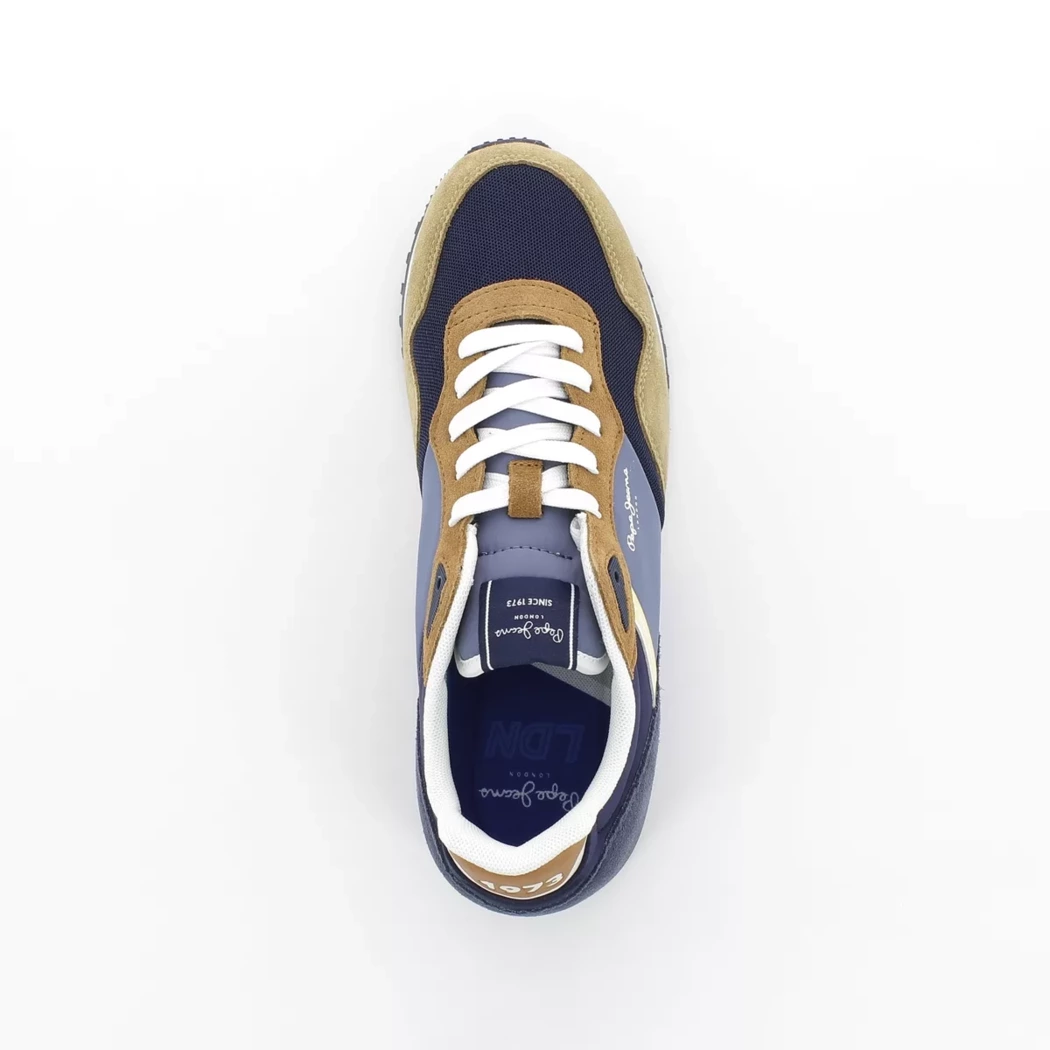 Image (6) de la chaussures Pepe Jeans - Baskets Bleu en Multi-Matières