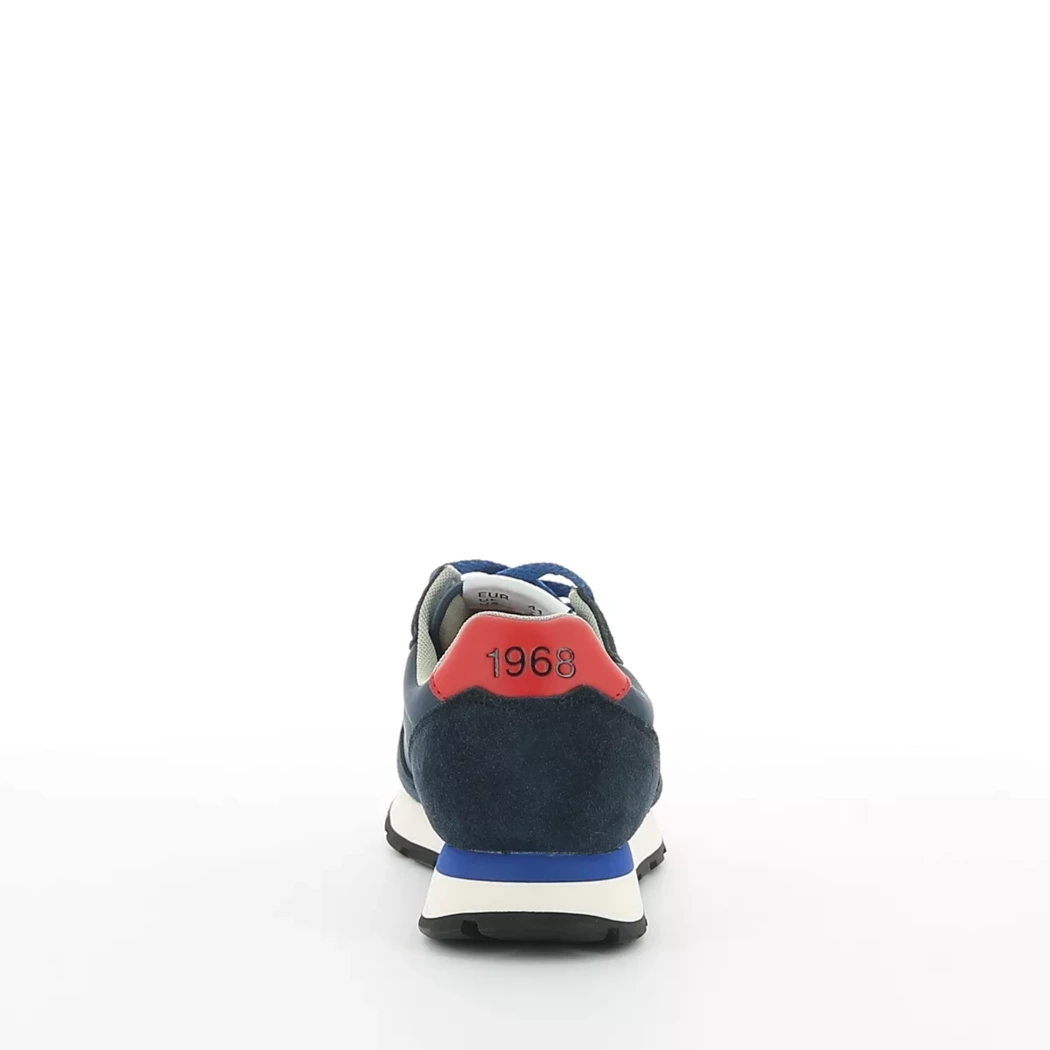Image (3) de la chaussures Sun68 - Baskets Bleu en Cuir nubuck