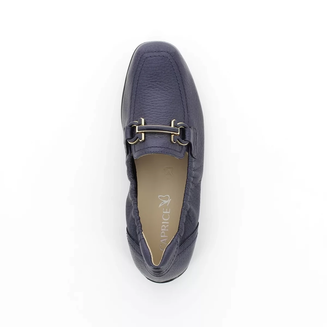 Image (6) de la chaussures Caprice - Mocassins Bleu en Cuir