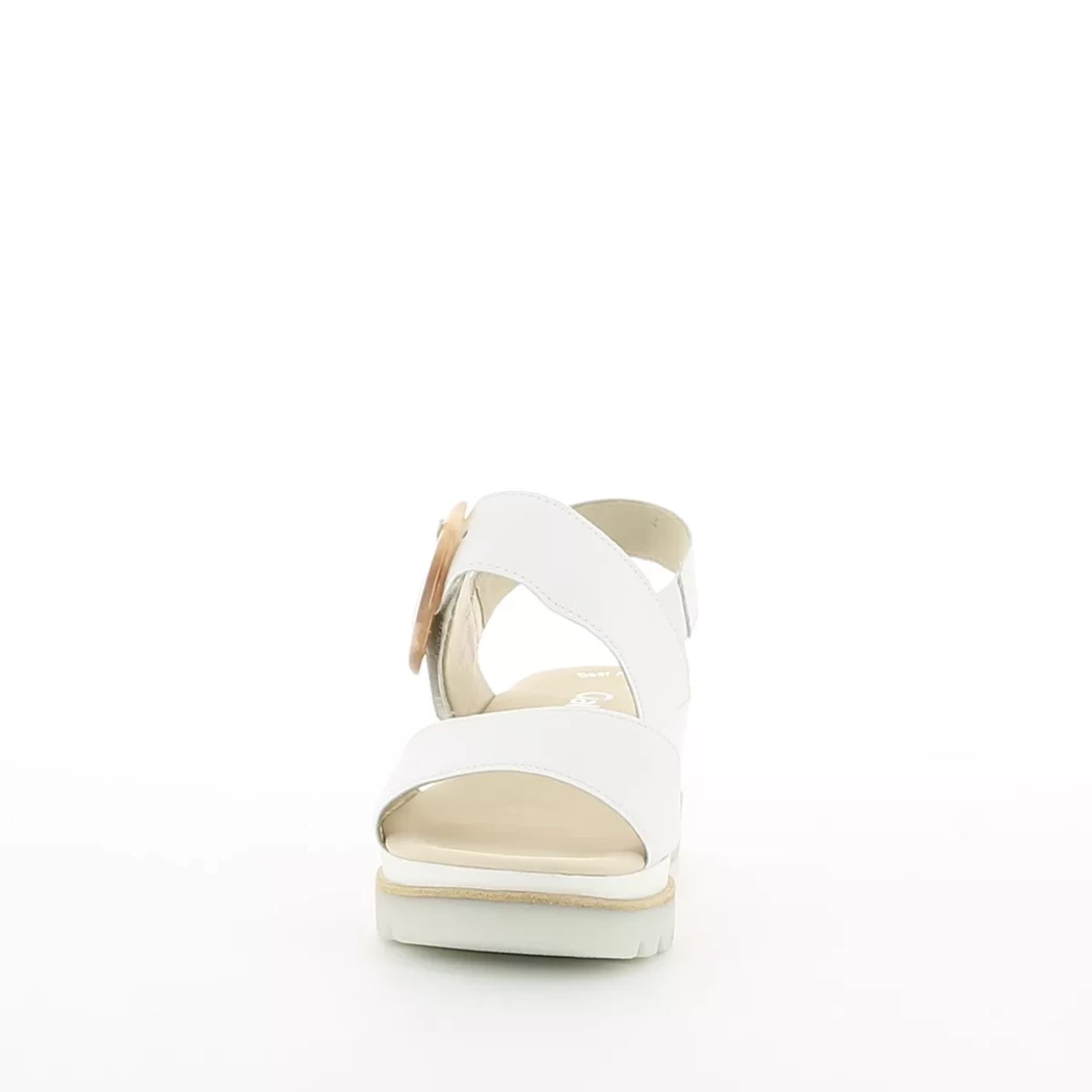 Image (5) de la chaussures Gabor - Sandales et Nu-Pieds Blanc en Cuir