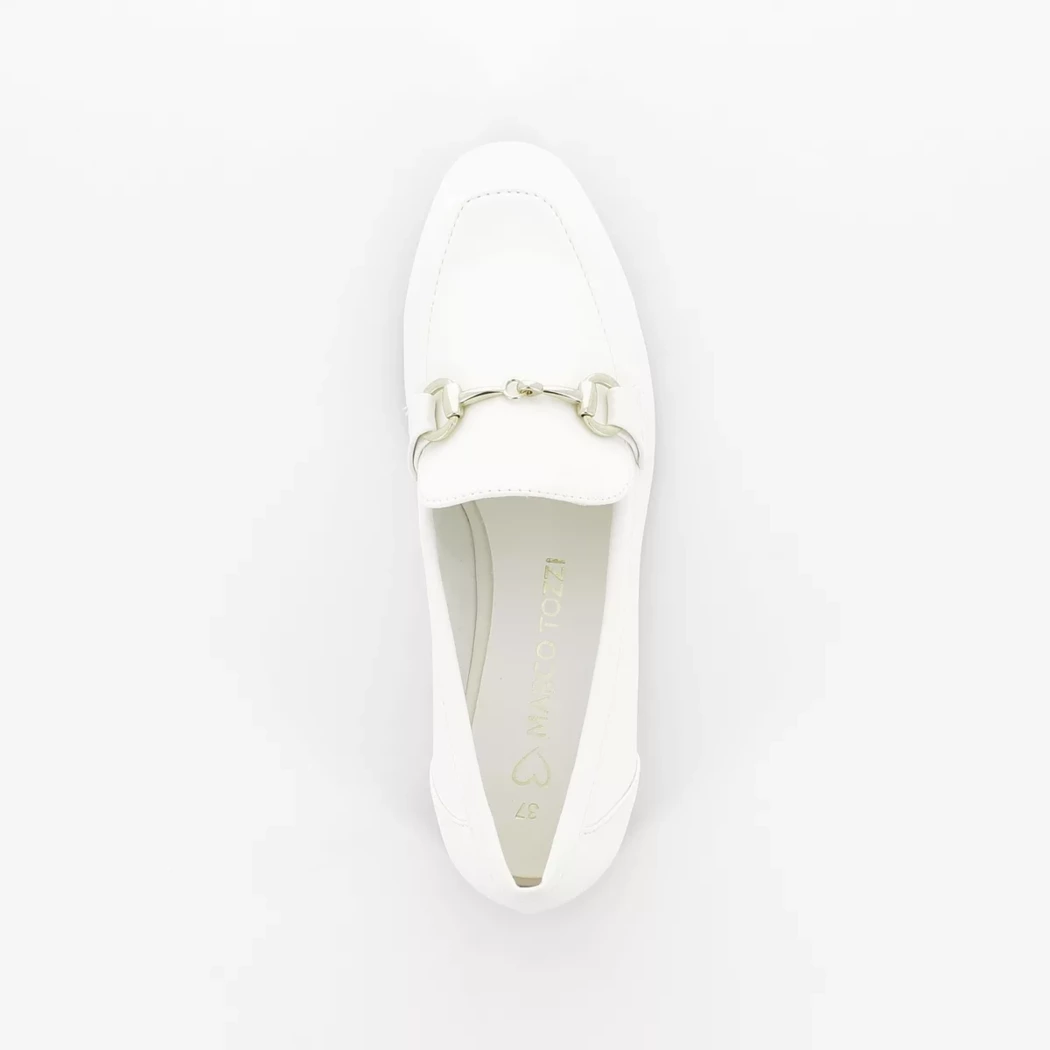 Image (6) de la chaussures Marco Tozzi - Mocassins Blanc en Cuir synthétique